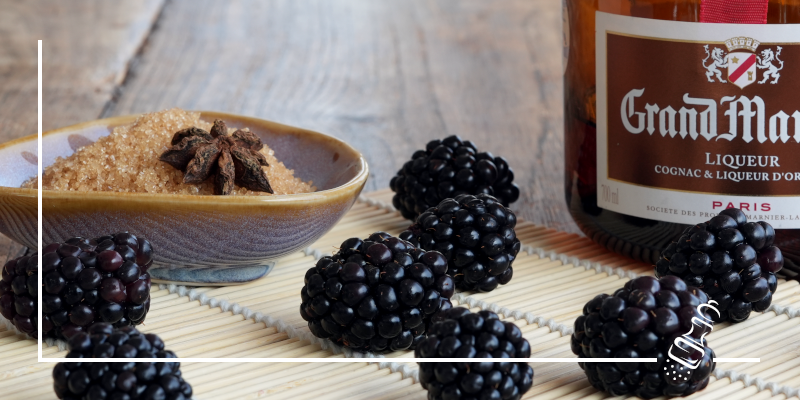 brombeer mousse mit grand marnier