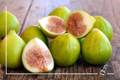 kabeljau an feigensauce mit schwarzem reis