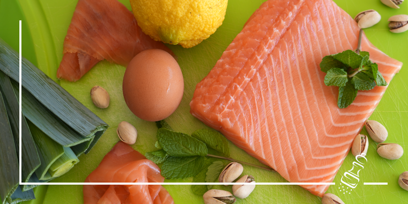 lachswaehe mit lauch und pistazien