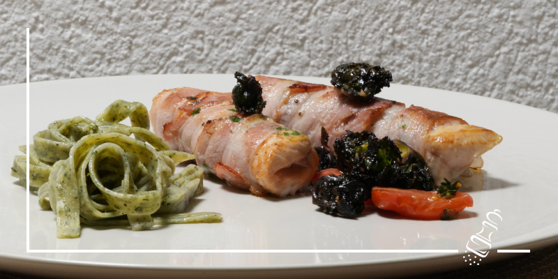 saiblingsfilet mit baerlauchnudeln