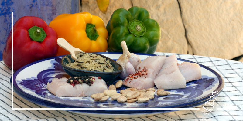 seehecht an pepitoria mit peperonata