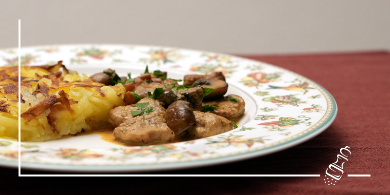 kalbsgeschnetzeltes zuercher art mit roesti