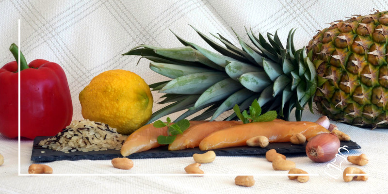 pouletfilets mit ananas reis