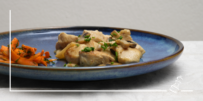 pouletragout mit rueeblichips