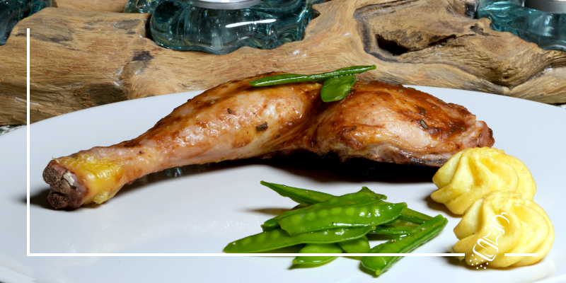 pouletschenkel an guinness marinade