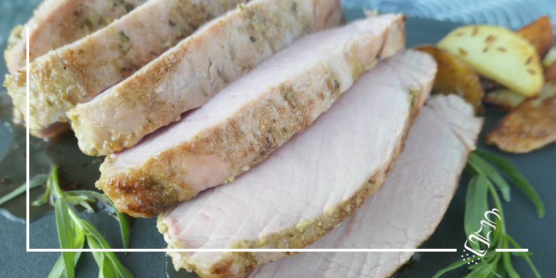 schweinebraten im keramikgrill