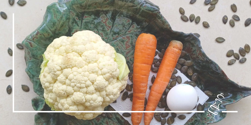 blumenkohlsalat mit kuerbiskernen