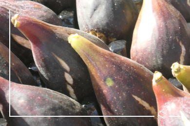 feigen mit tete de moine auf salat