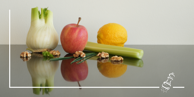 fenchelsalat mit aepfeln und baumnuessen