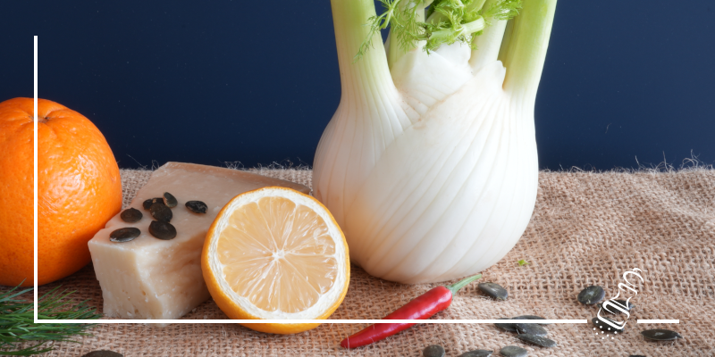 fenchelsalat mit orangen und parmesan