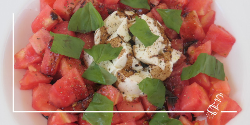 monte rosa tomaten mit mozarella