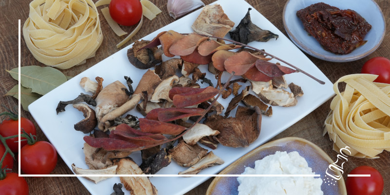 nudeln mit wildpilzen und rocotta
