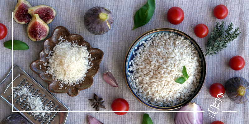 risotto mit frischen feigen