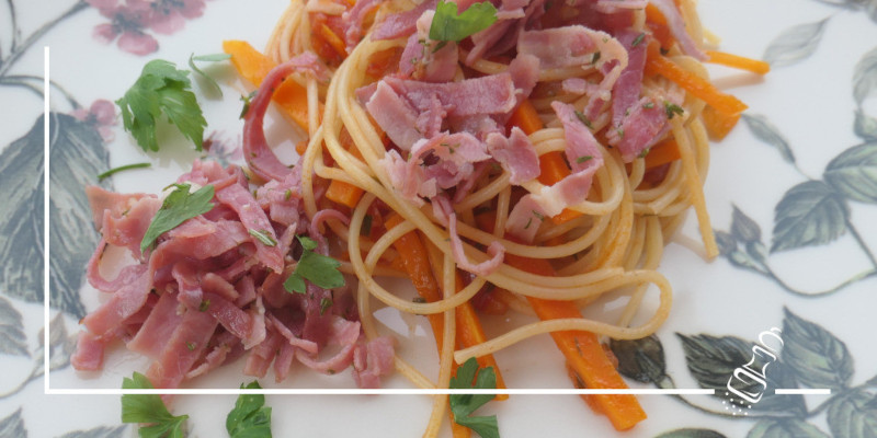 spaghetti mit schinken