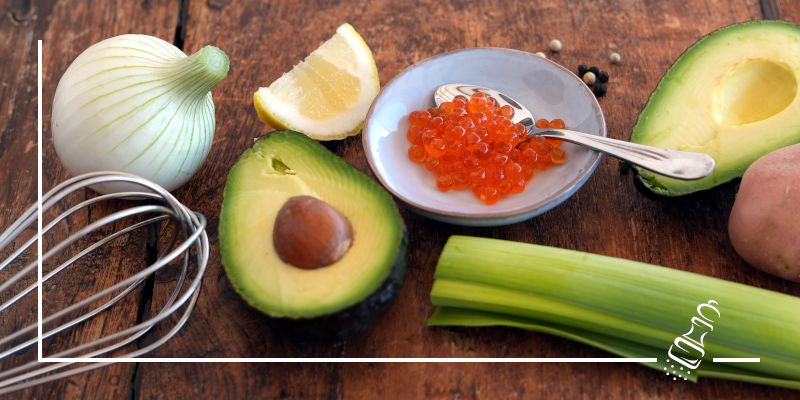 avocadosueppchen mit lachsrogen